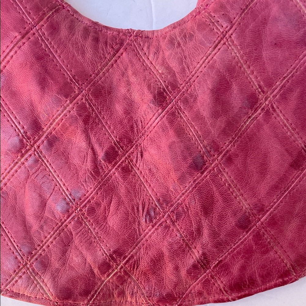 Pink Quilted Leather Sash Bag - Picture 5 of 15